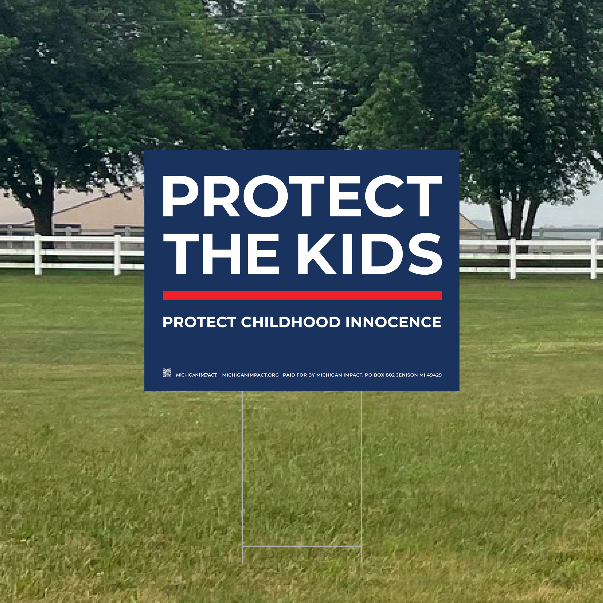 Protect Us Sign Yard Sign - Protect the Kids – Simply American